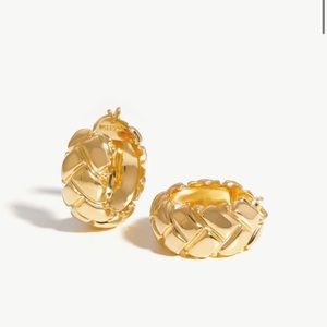 Missoma Lucy Williams Chunky Waffle Hoop Earrings